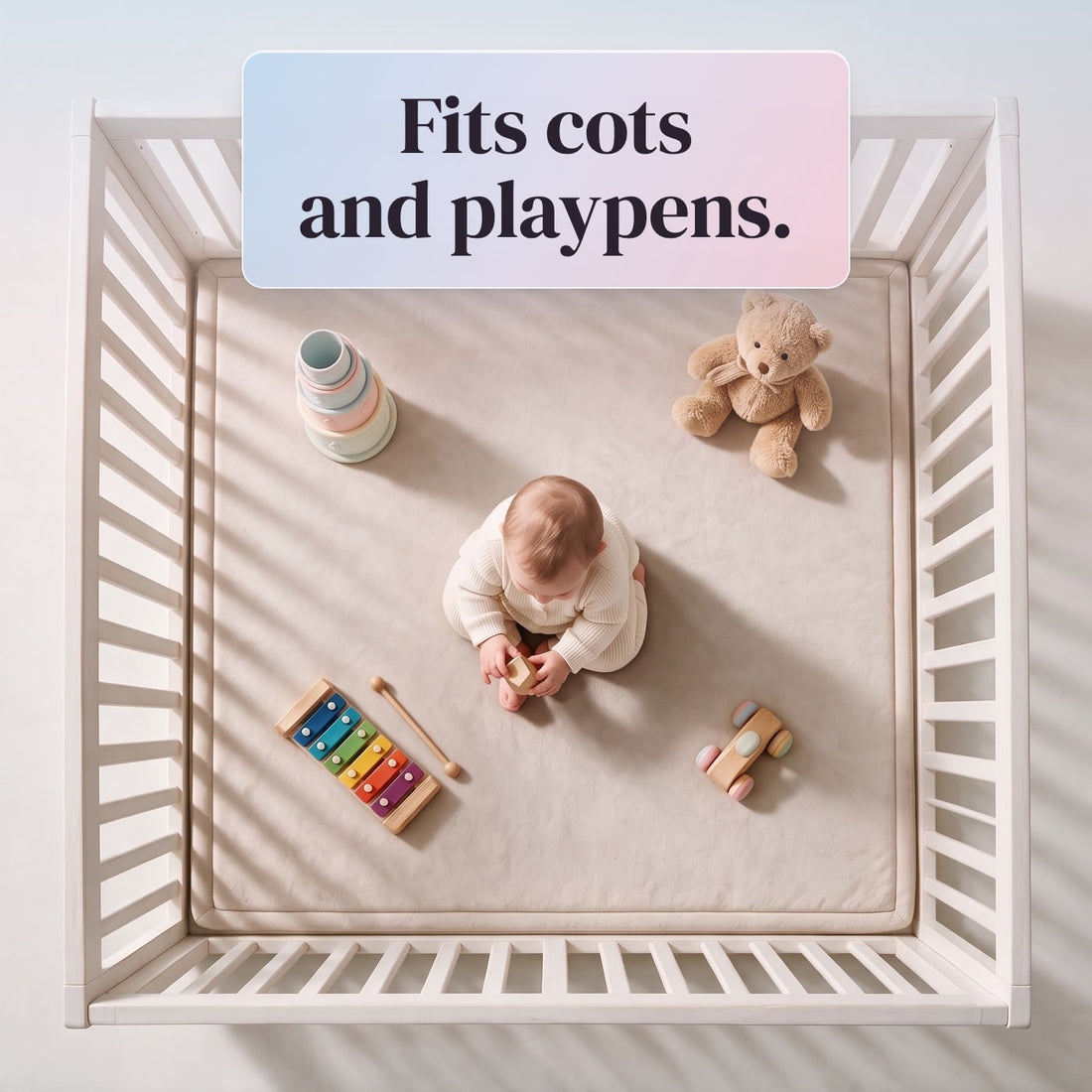 Marshie Mat fits cots and playpens