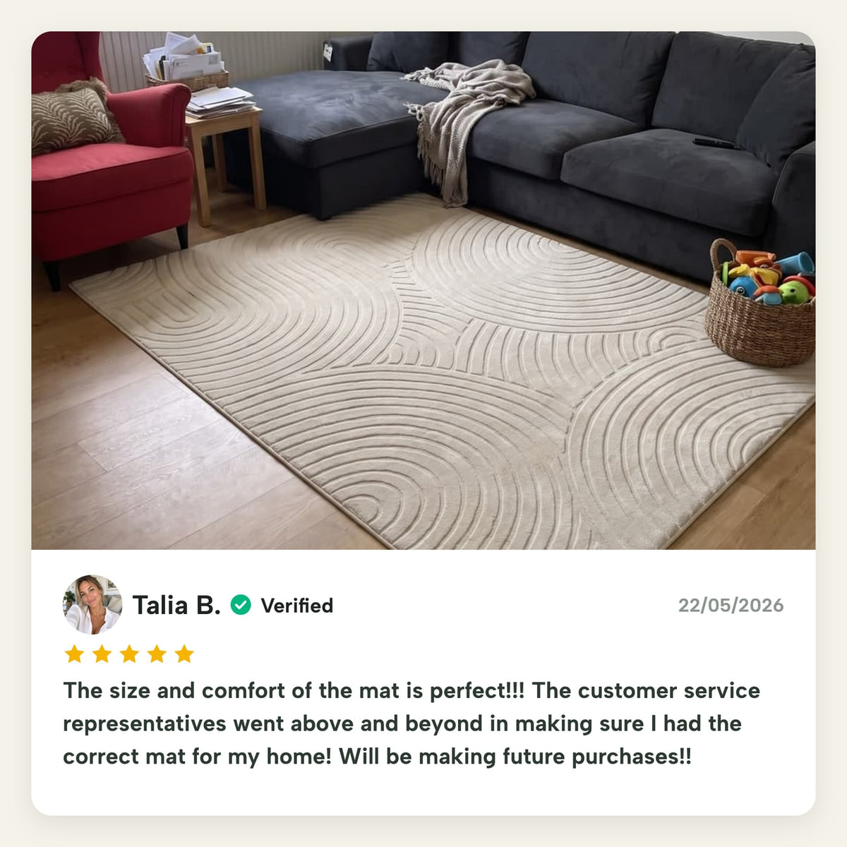 Marshie Mat customer review Talia
